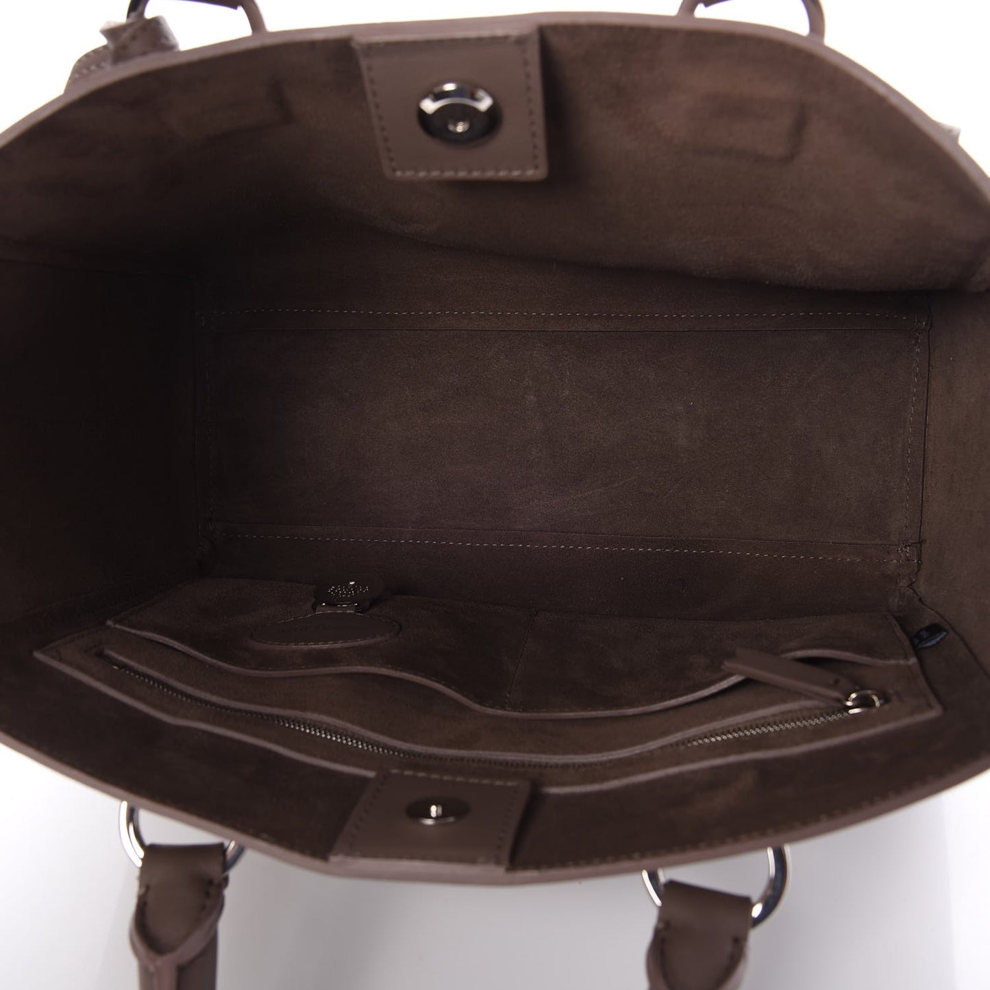 Silky Calf Small Willow Tote Taupe