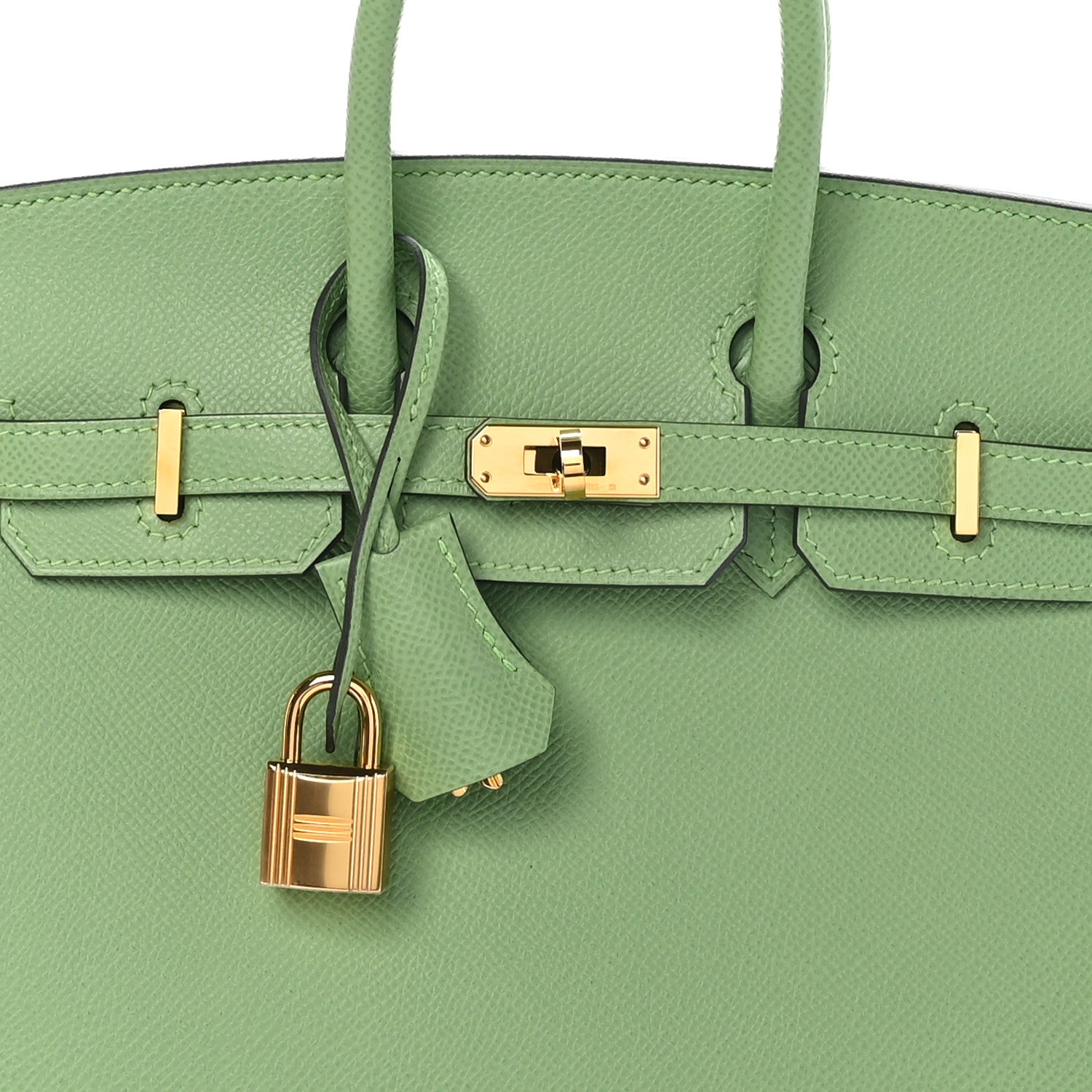 Hermes Epsom Birkin Sellier 25 Vert Criquet 8 of 11