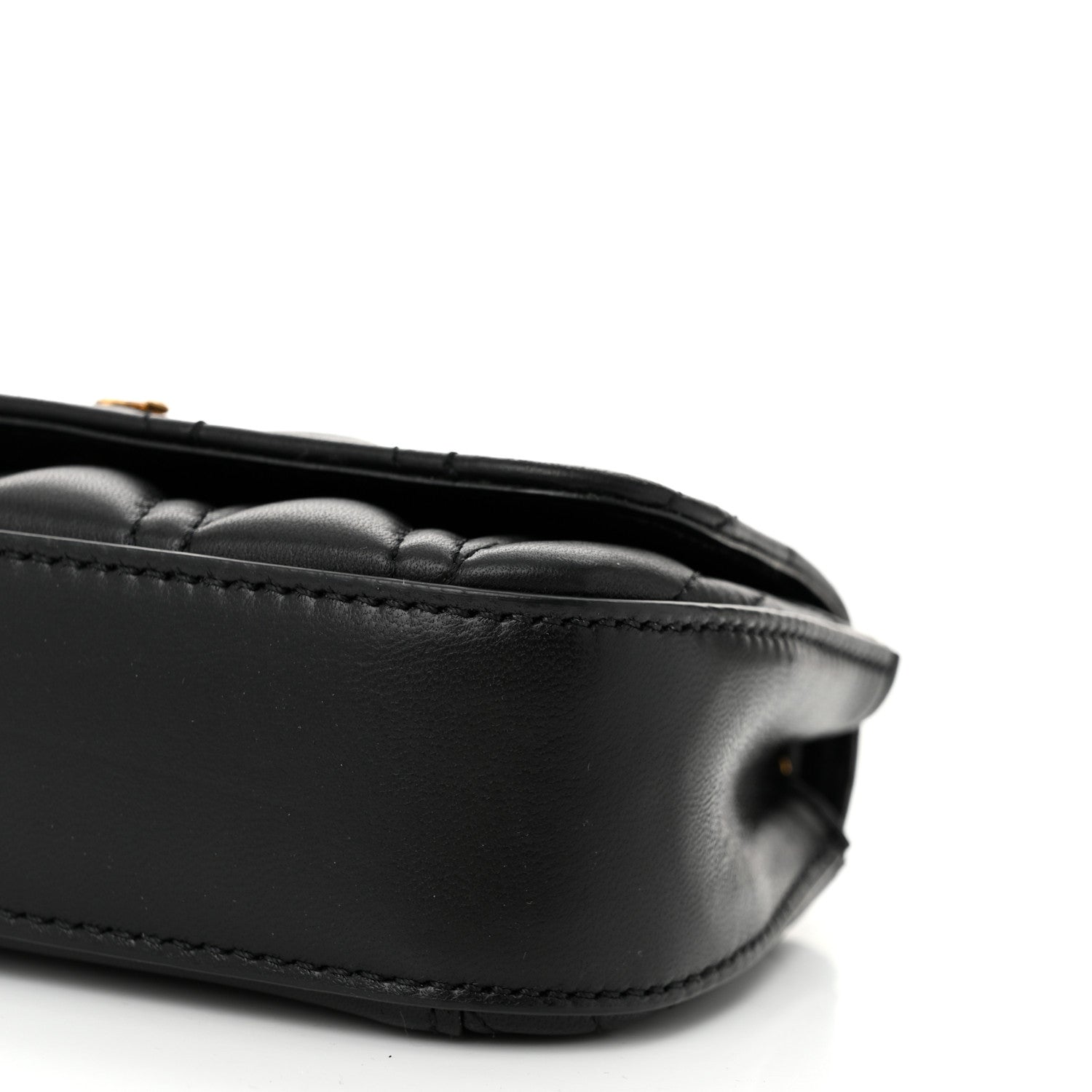 Versace Nappa Quilted Virtus Evening Bag Black 9 of 10