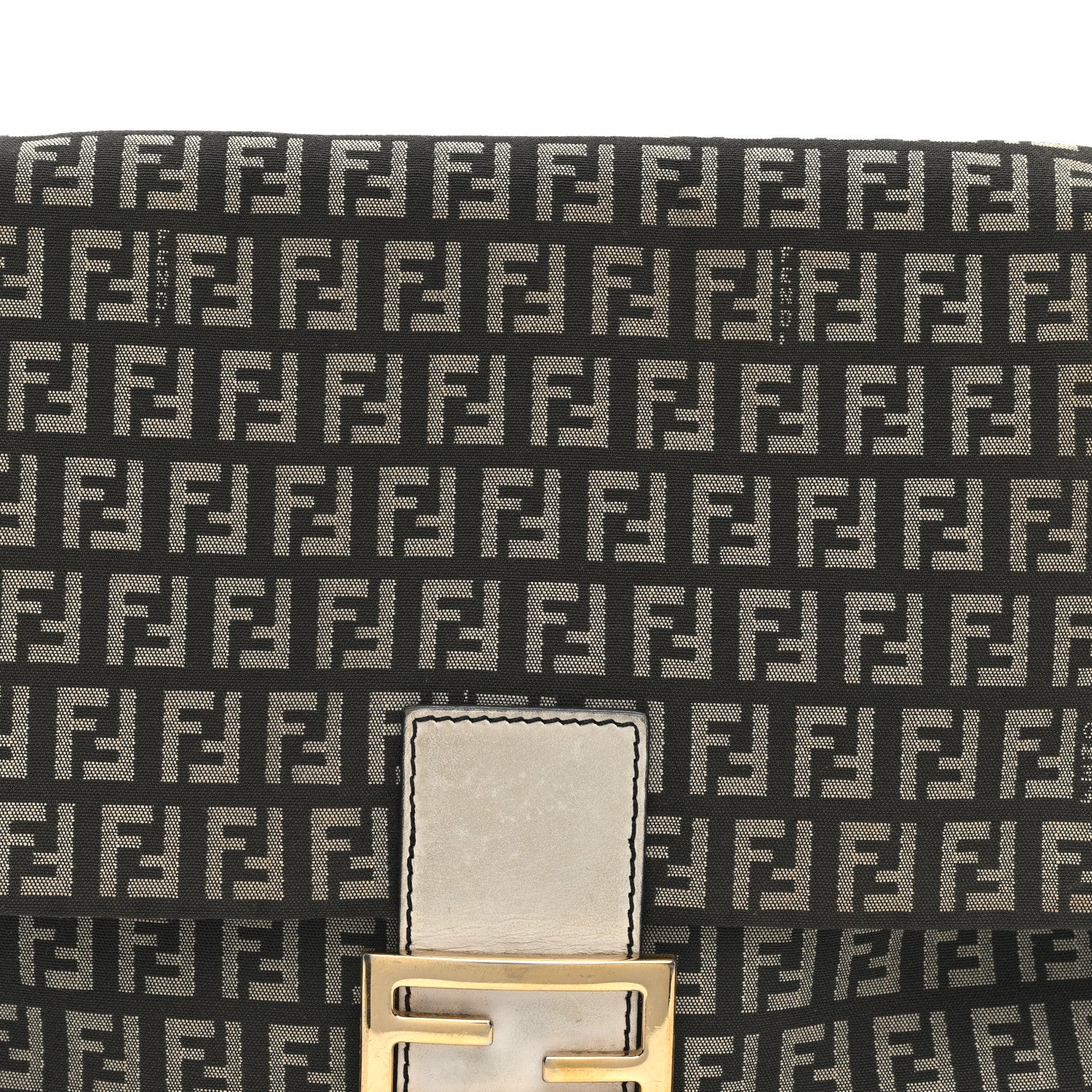 Fendi Zucchino Vitello Mama Baguette White 7 of 9