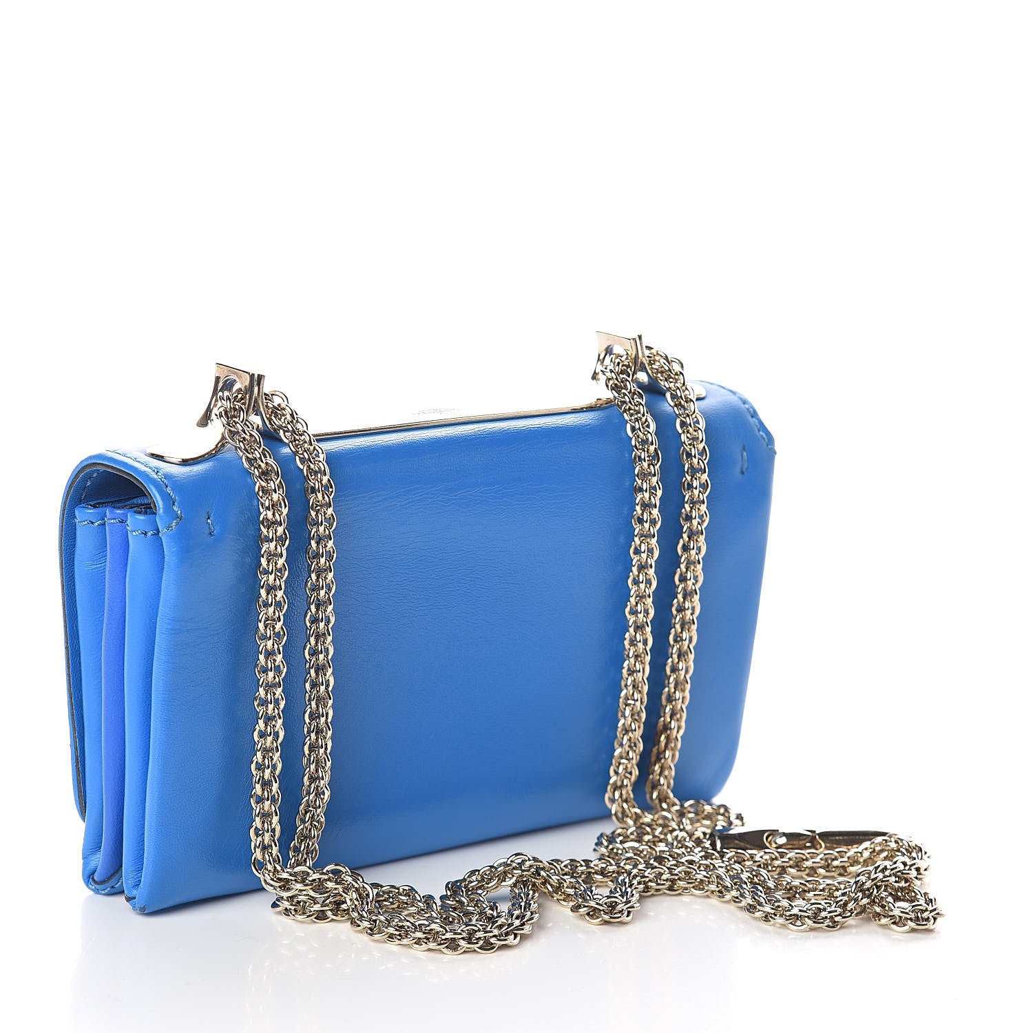 Valentino Garavani Nappa Mini Va Va Voom Shoulder Bag Blue Fluo 3 of 8