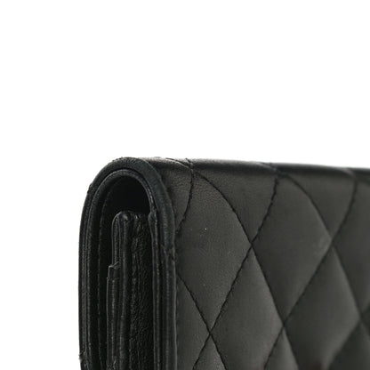 Chanel Lambskin Quilted Flap Card Holder Black 18 of 20