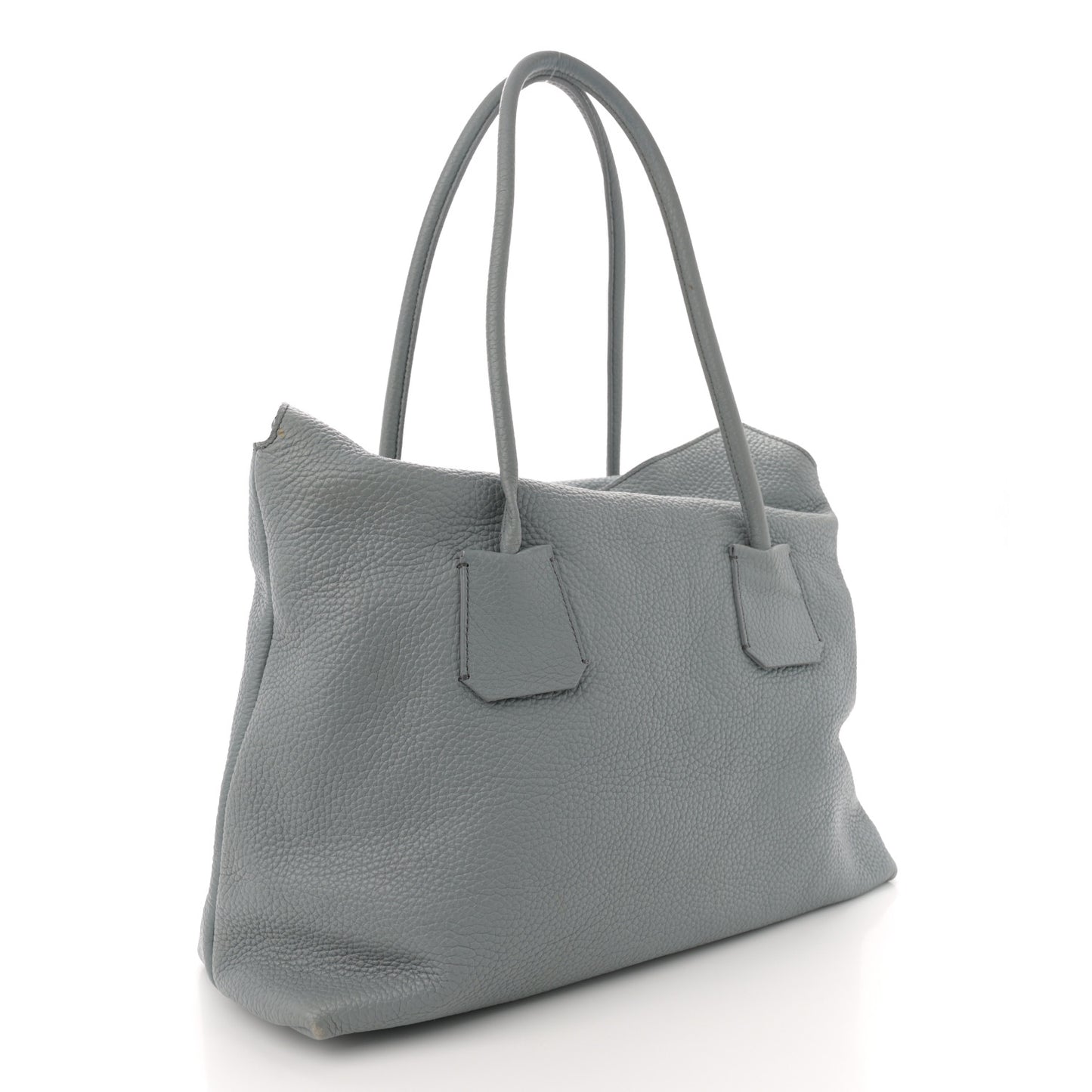 London Grainy Calfskin Medium Baynard Tote Sky Blue