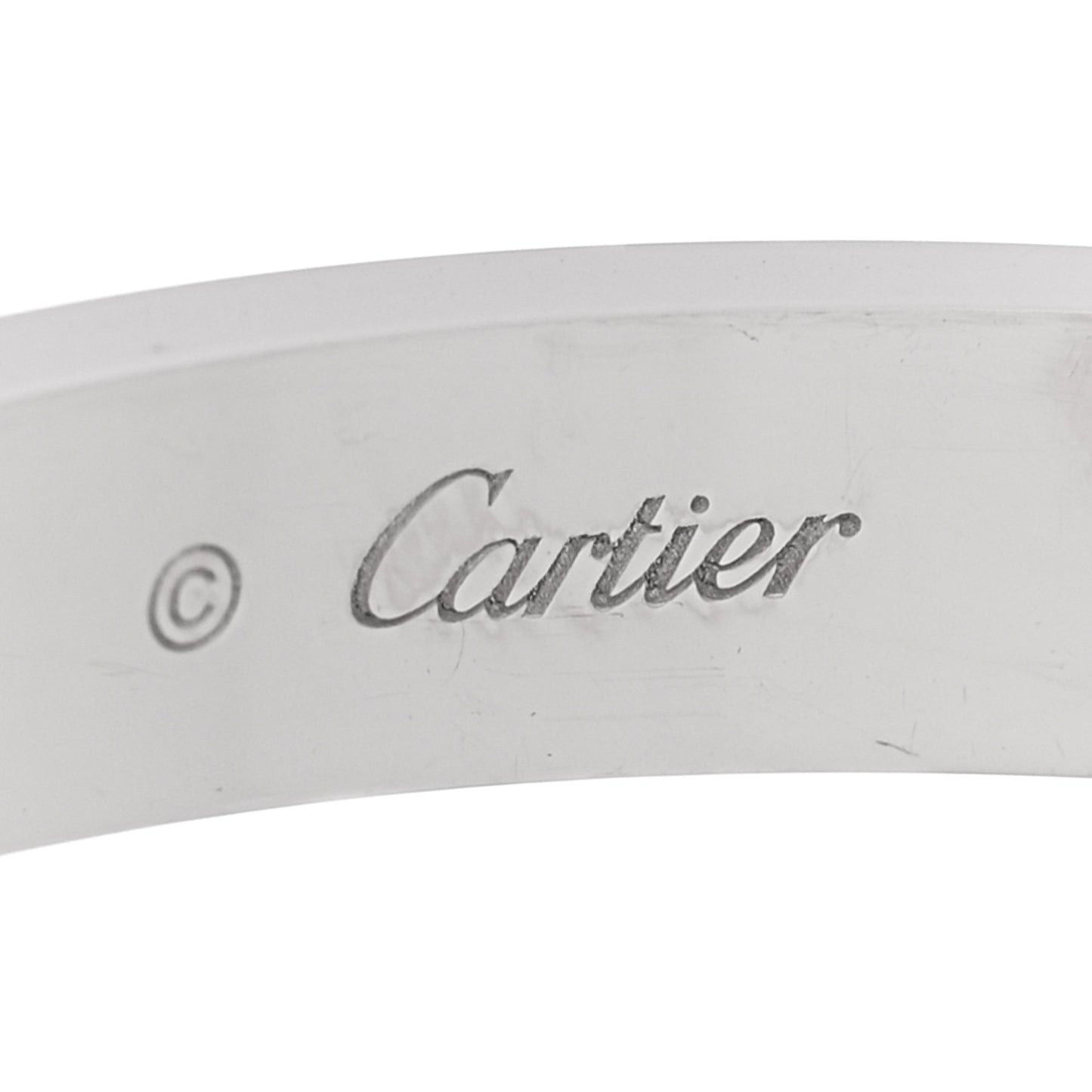 18K White Gold 4 Diamond Love Bracelet 19