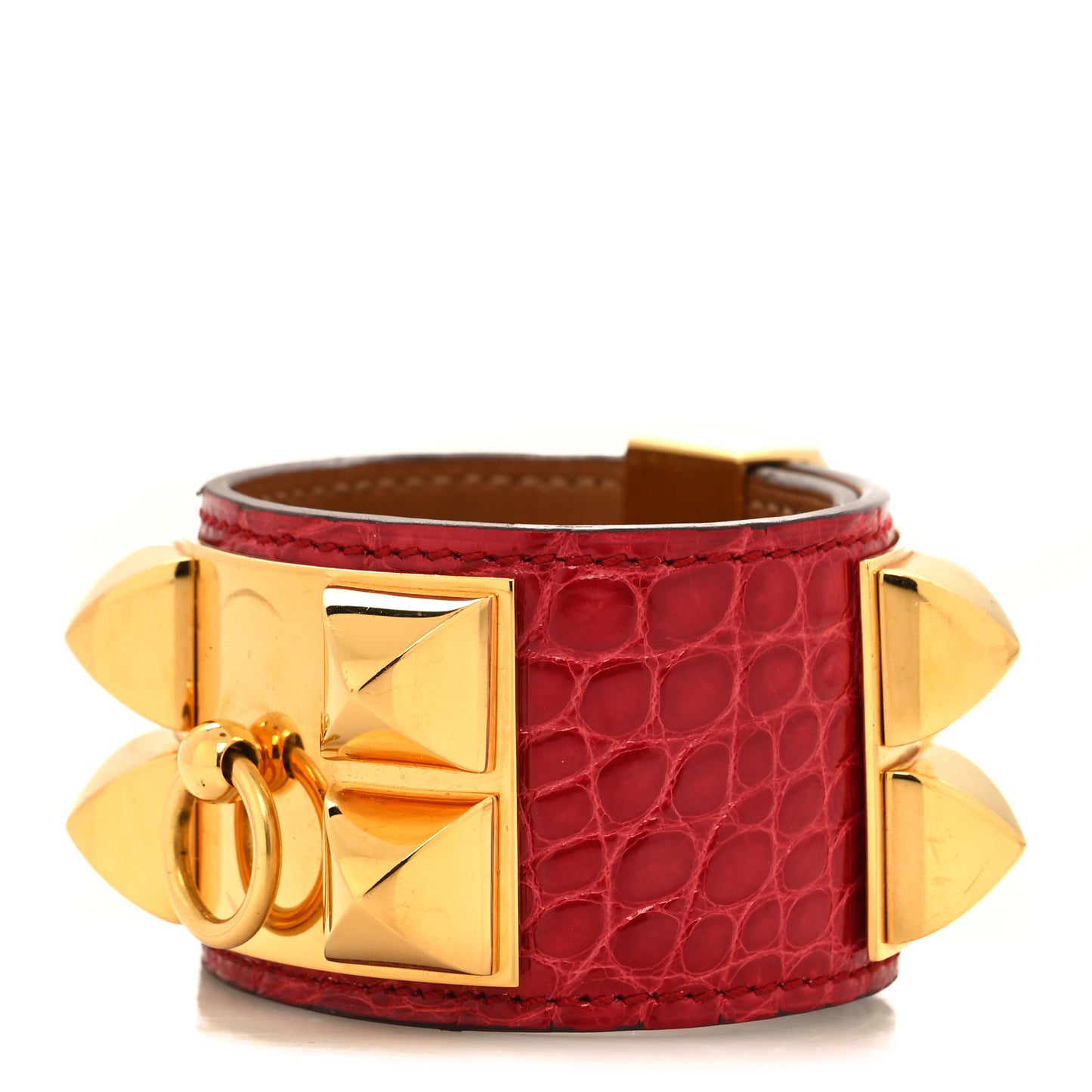 Shiny Alligator Collier De Chien CDC Bracelet T2 Braise