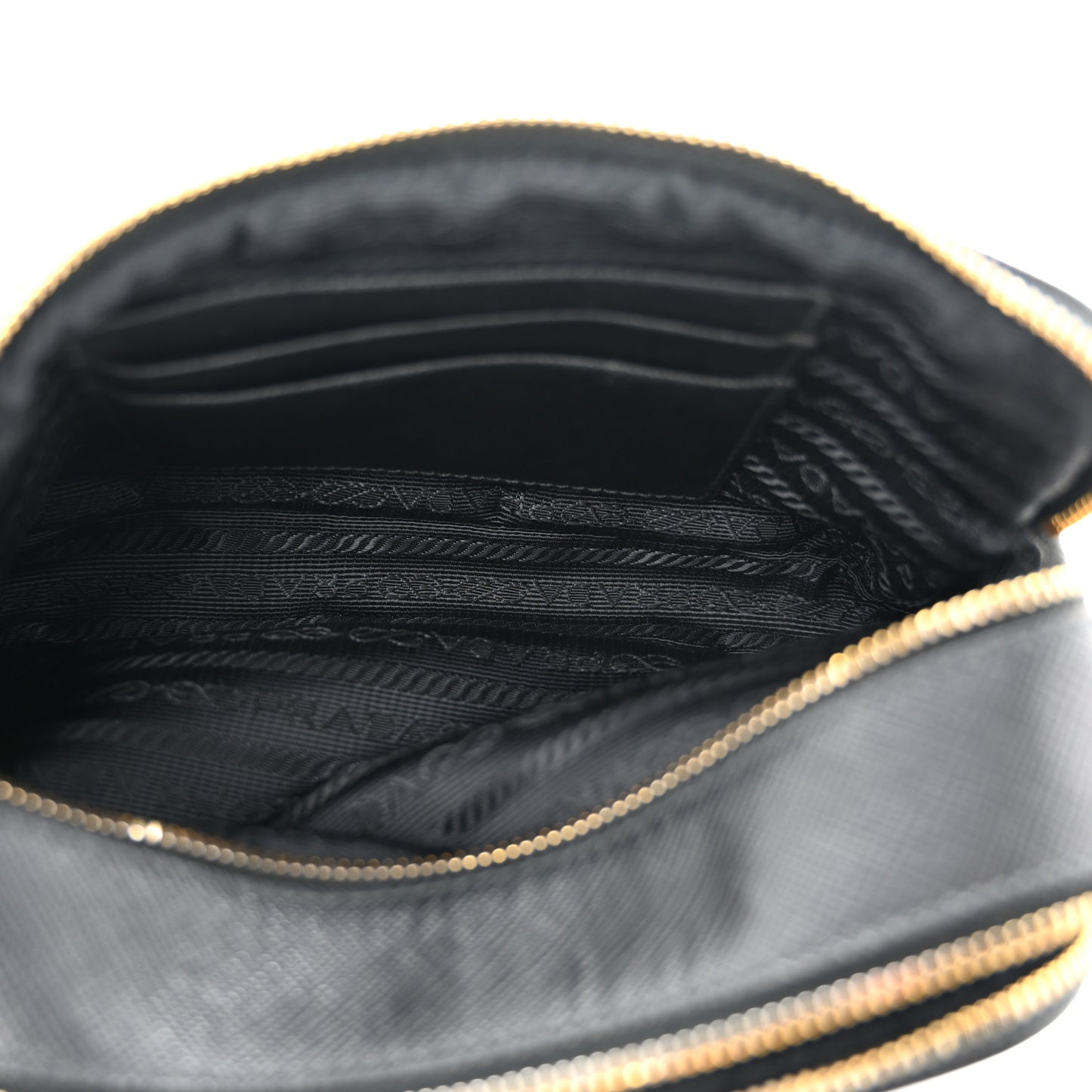 Saffiano Mini Camera Crossbody Bag Black