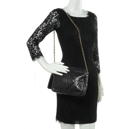 Chanel Lambskin Tassel Camera Case Black 2 of 8