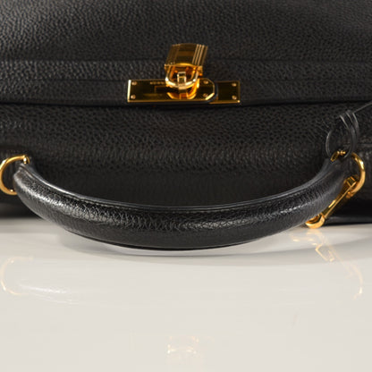 Hermes Taurillon Clemence Kelly Retourne 35 Black 15 of 23