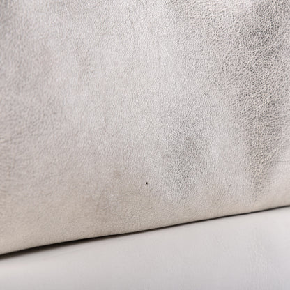 Dolce & Gabbana Metallic Calfskin Flap Clutch Silver 6 of 9