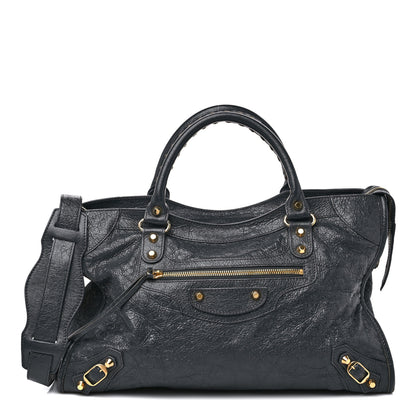 Balenciaga Agneau Classic Gold Hardware City Gris Fossile Anthracite 1 of 11
