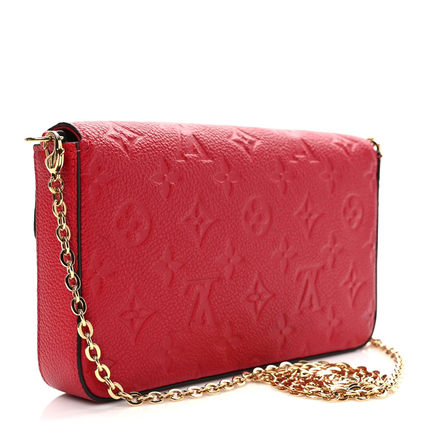 Empreinte Pochette Felicie Chain Wallet Scarlet