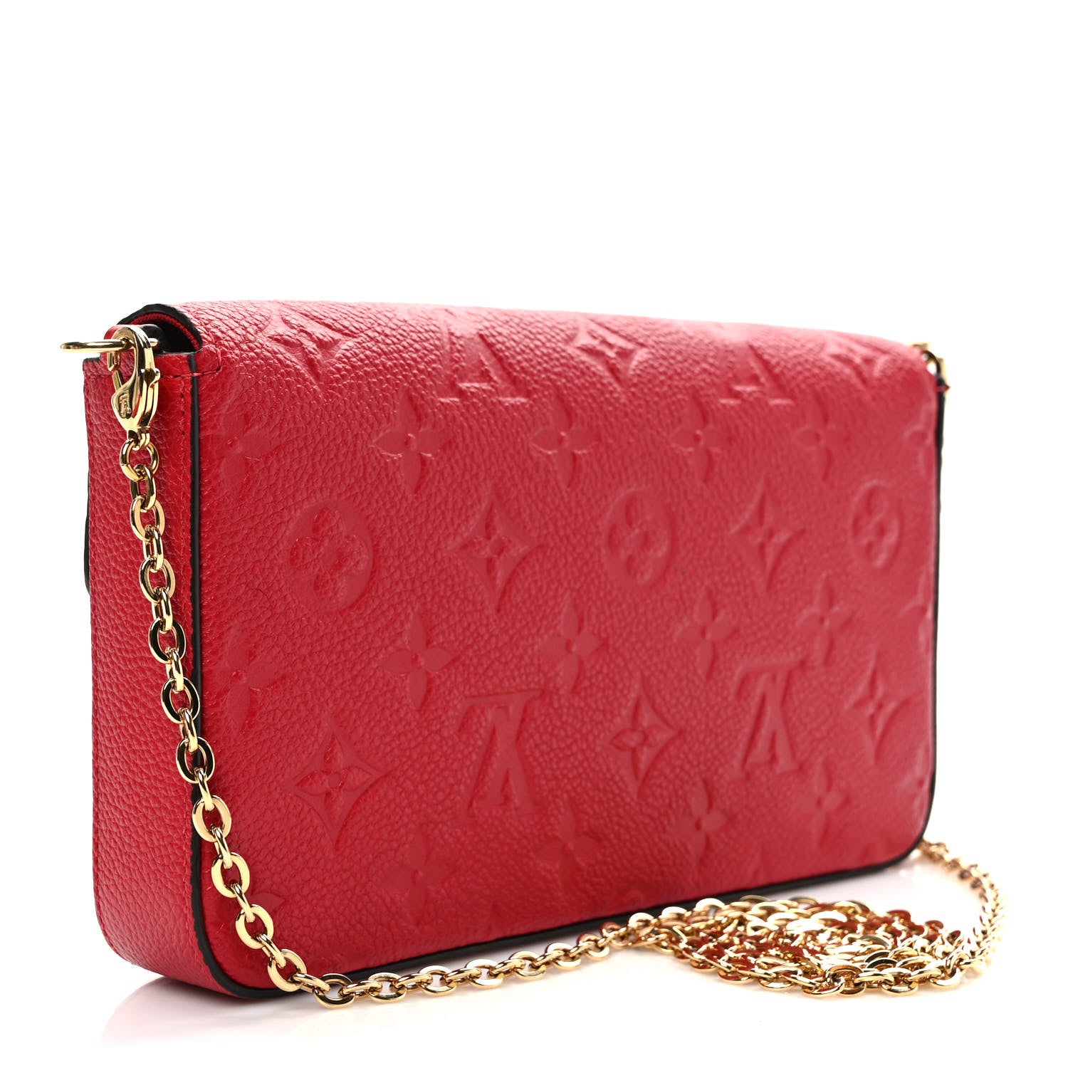 Louis Vuitton Empreinte Pochette Felicie Chain Wallet Scarlet 4 of 10