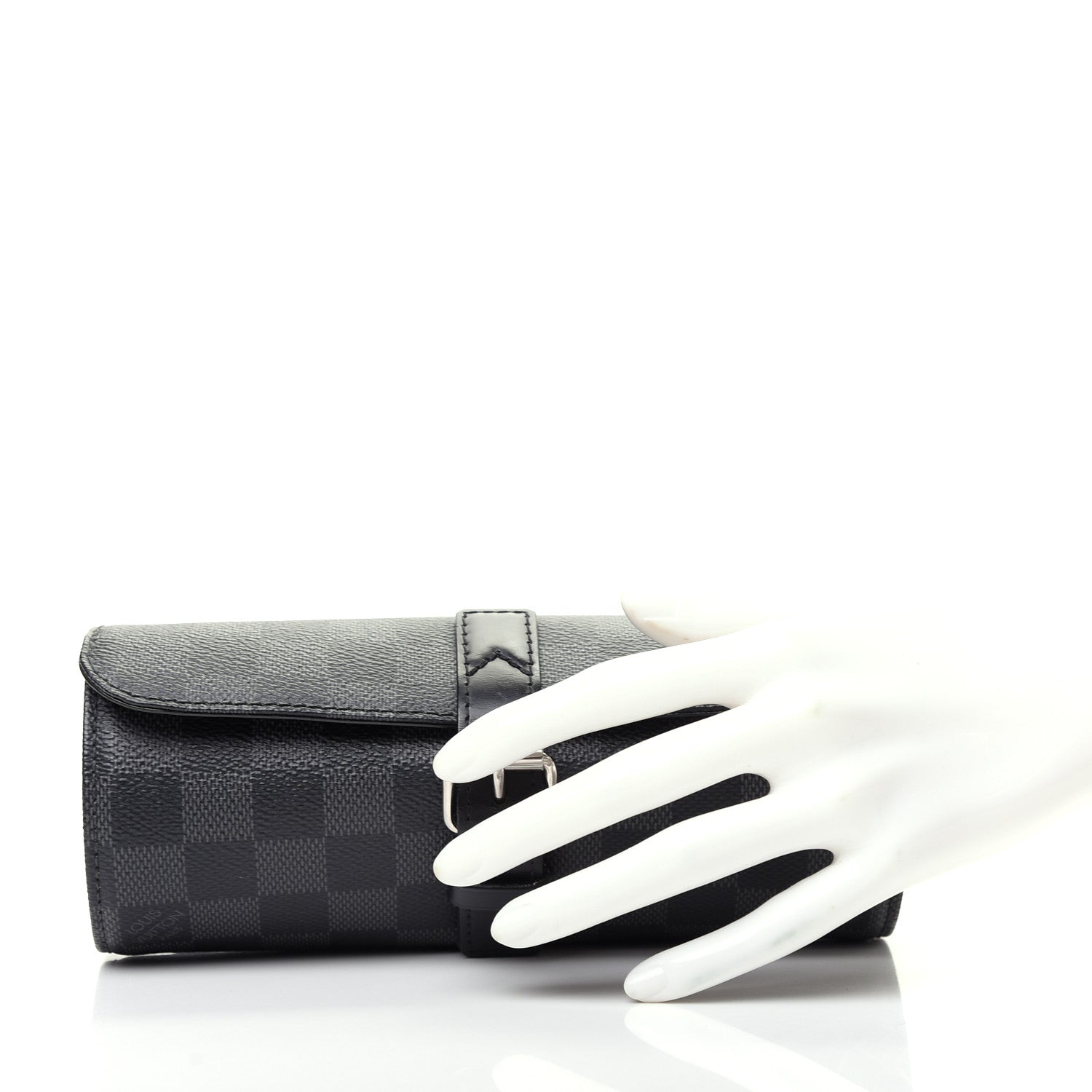 Louis Vuitton Damier Graphite 3 Watch Travel Case 2 of 6