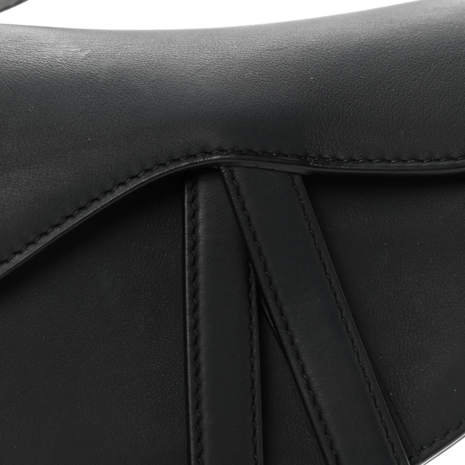 Christian Dior Ultra Matte Calfskin Mini Saddle Bag Black 8 of 12