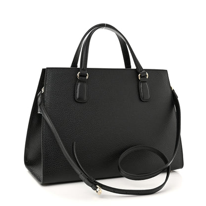 Gucci Dollar Calfskin Large Soho Top Handle Satchel Black 3 of 10