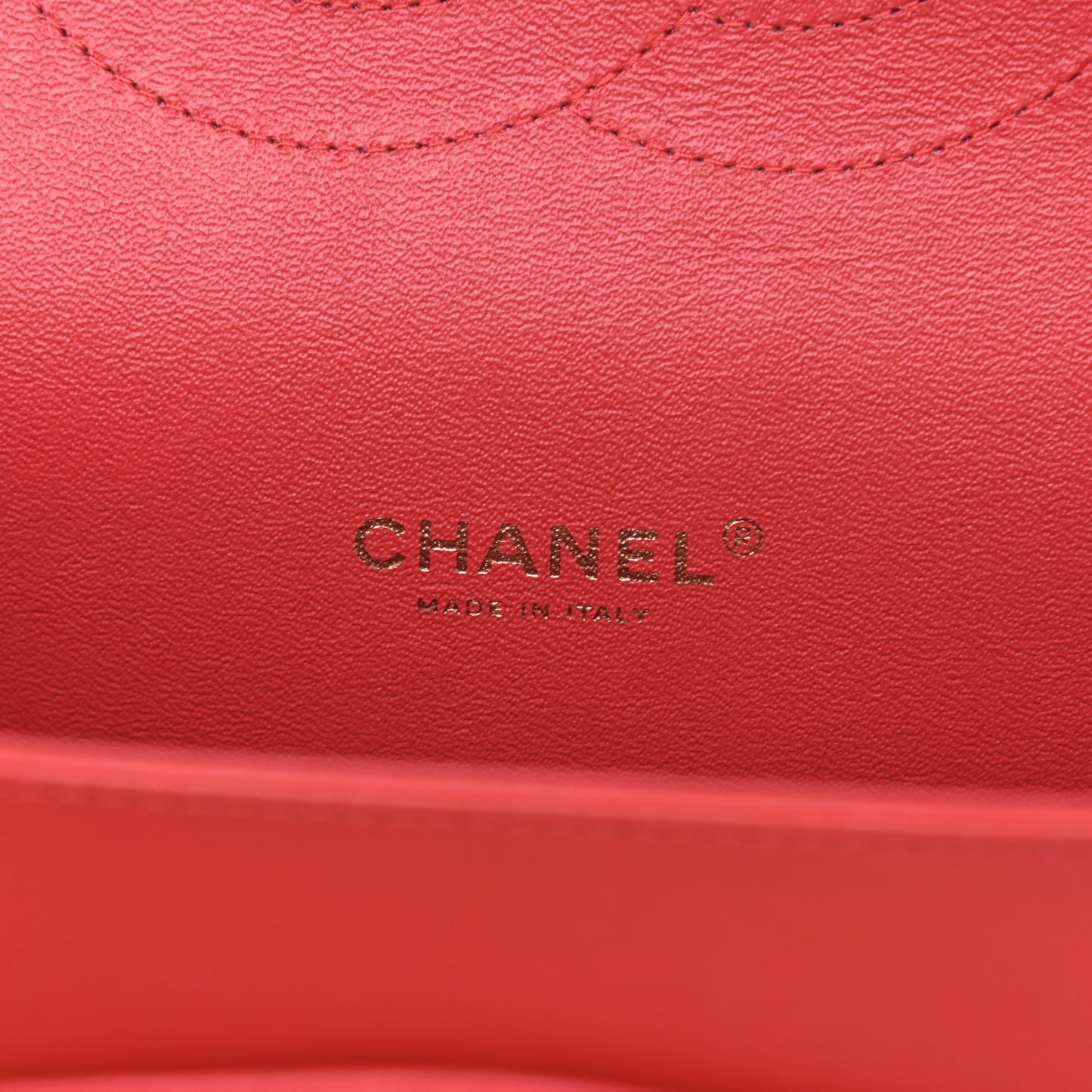 Lambskin Quilted Maxi Double Flap Red