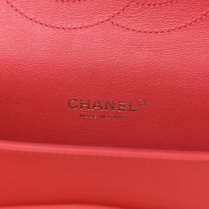Chanel Lambskin Quilted Maxi Double Flap Red 6 of 10
