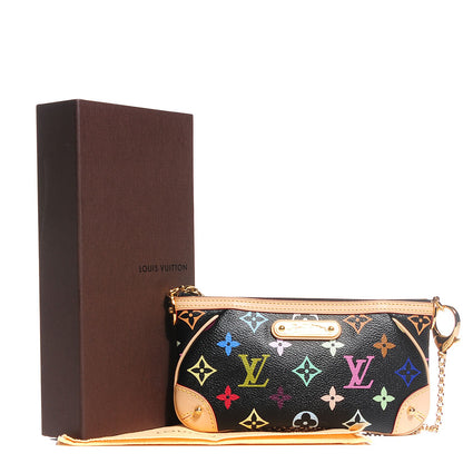 Louis Vuitton Monogram Multicolor Pochette Milla MM Black 5 of 8