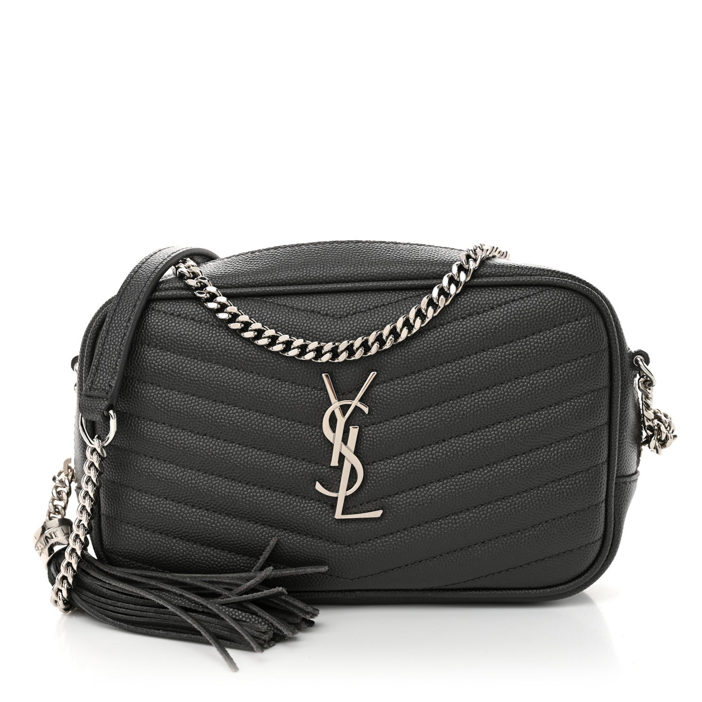 Grain De Poudre Matelasse Monogram Mini Lou Camera Bag Asphalt