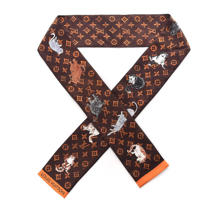 Louis Vuitton Silk Catogram Classic Bandeau Marron 1 of 5