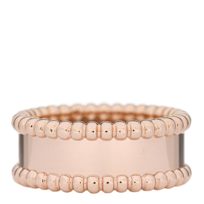 Van Cleef & Arpels 18K Rose Gold Perlee Signature Ring 50 5.25 3 of 6