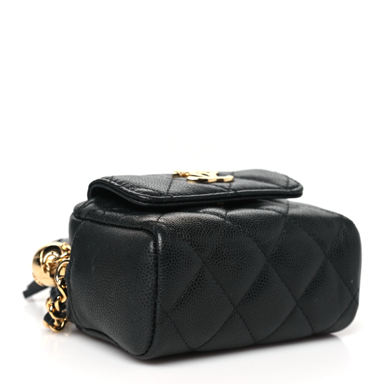 Chanel Caviar Quilted Paris Hangzhou Tassel Mini Camera Case Black 4 of 11