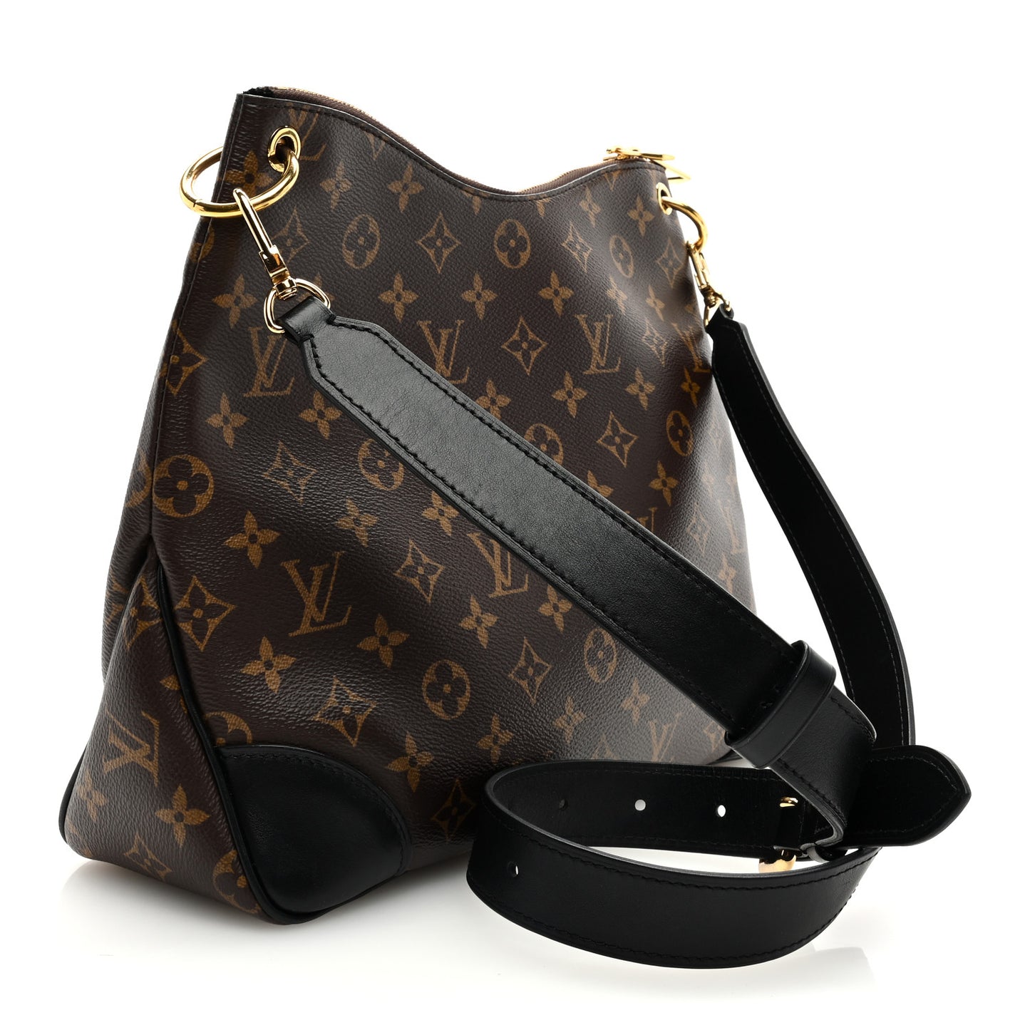 LOUIS VUITTON Monogram Odeon MM Black