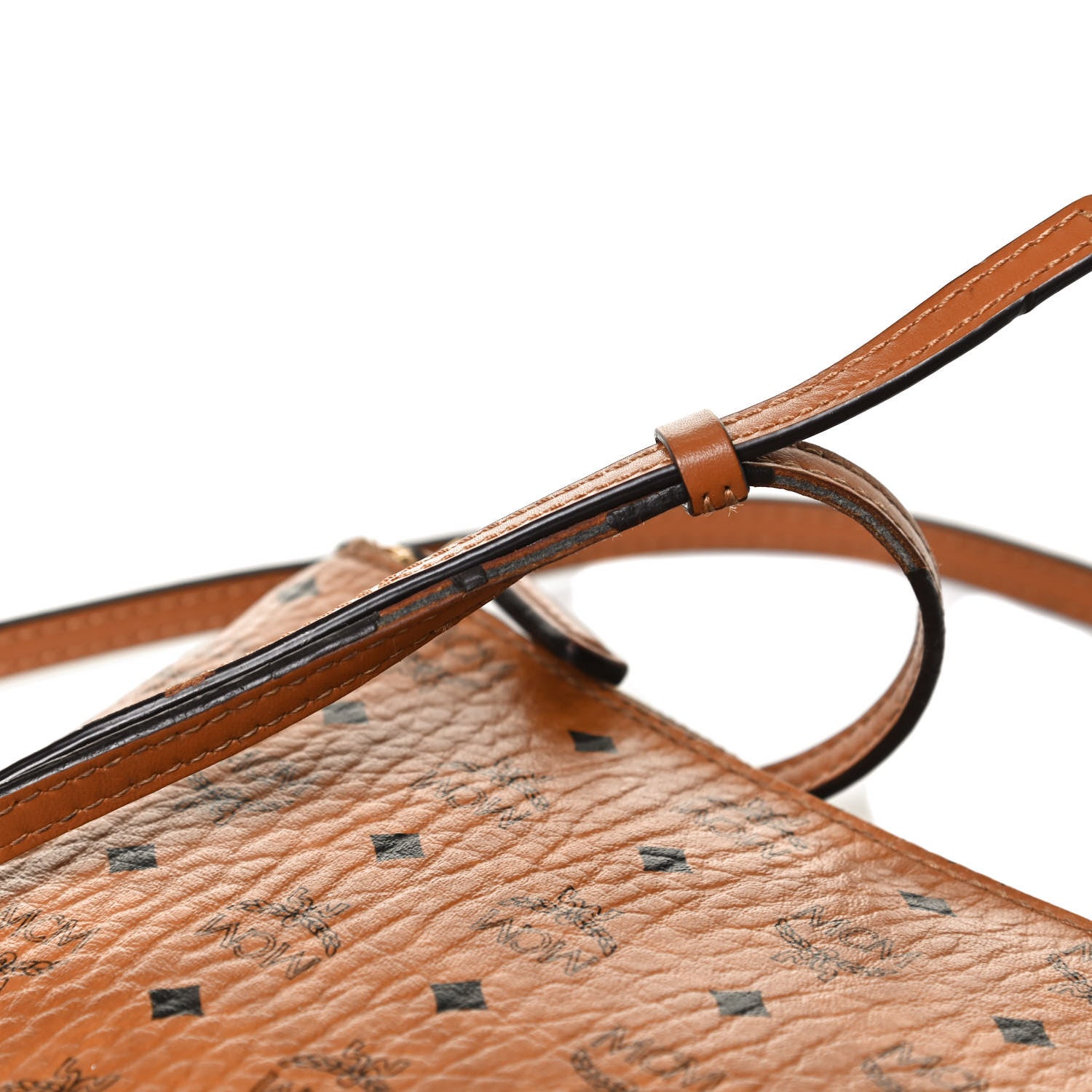 MCM Visetos Crossbody Pouch Cognac 21 of 29