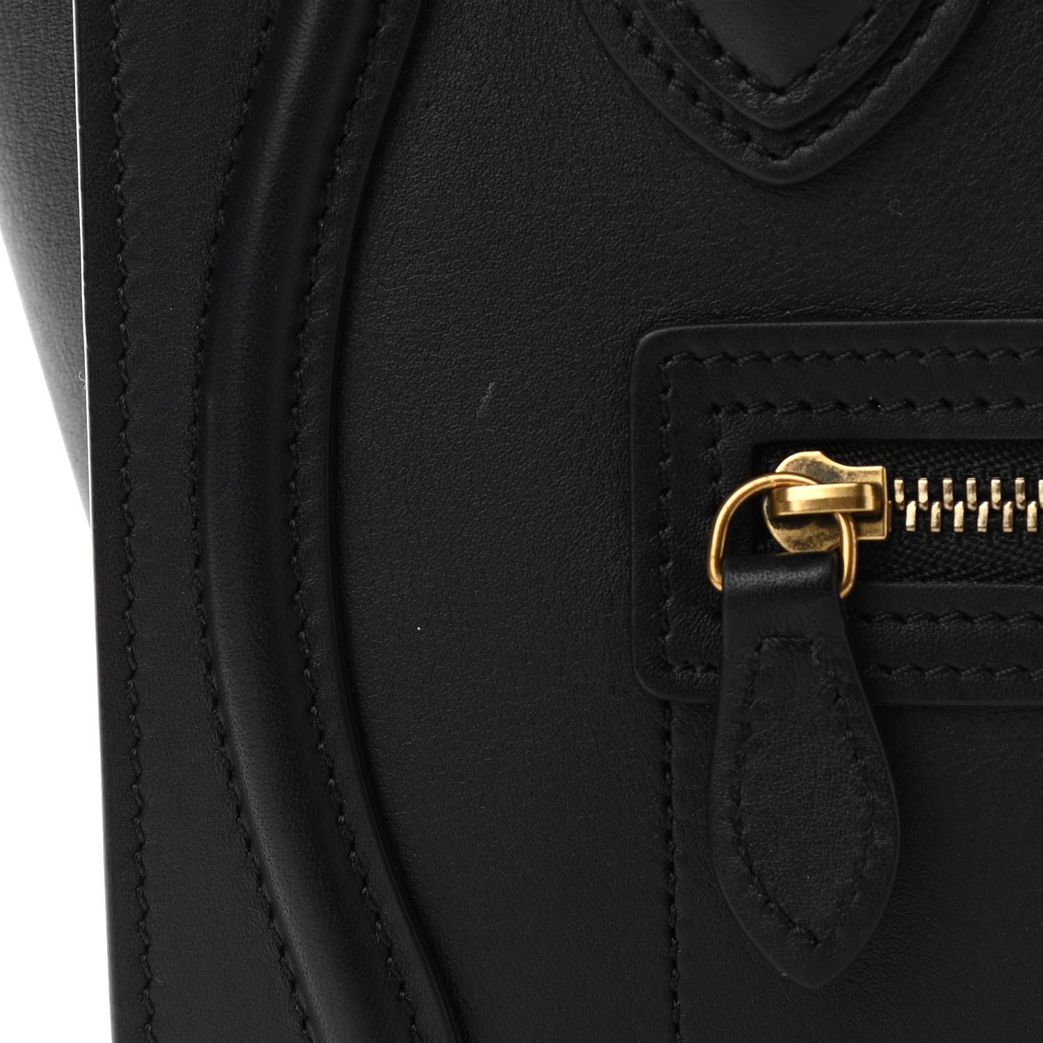 Celine Smooth Calfskin Nano Luggage Black 11 of 11
