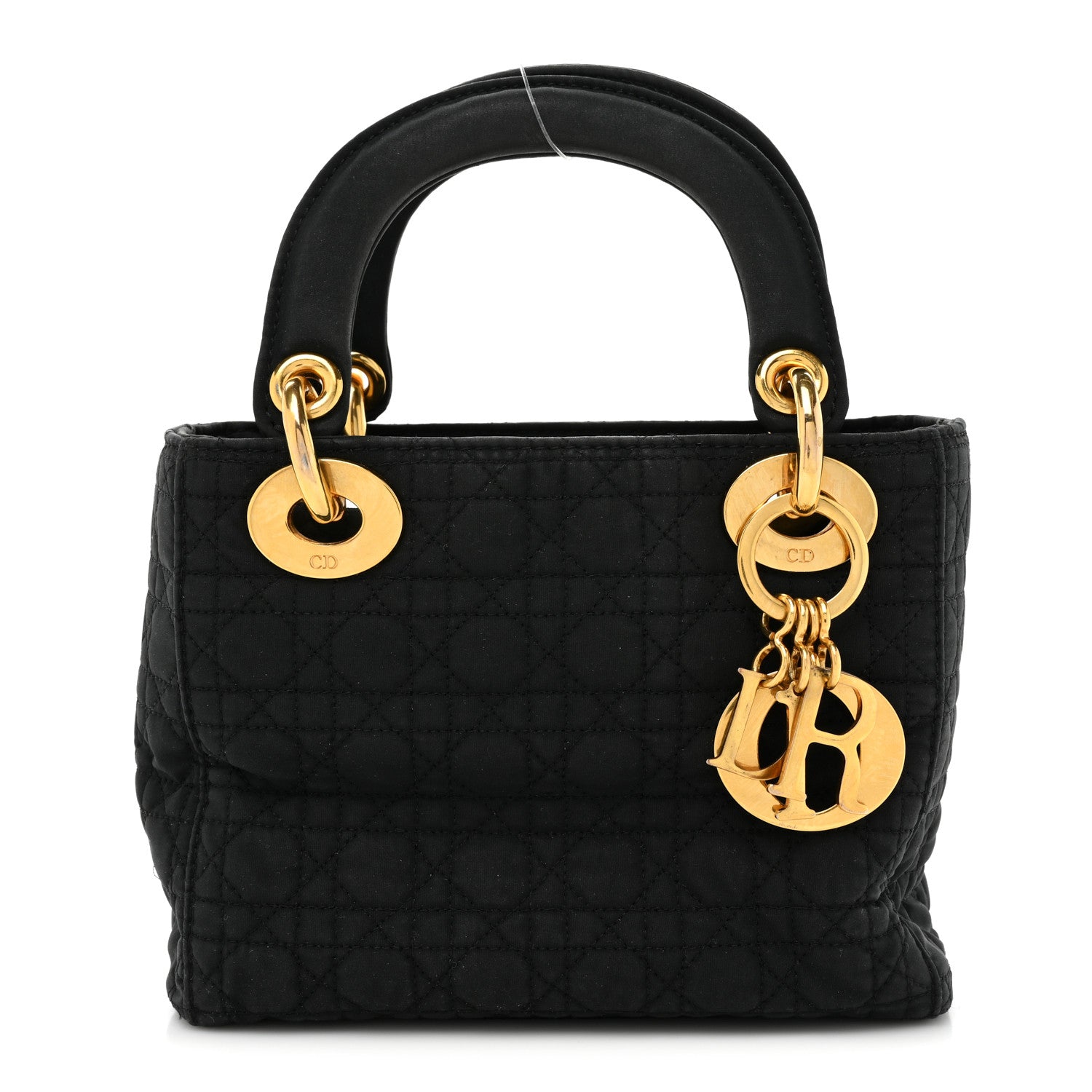Christian Dior Nylon Cannage Mini Lady Dior Black 1 of 18
