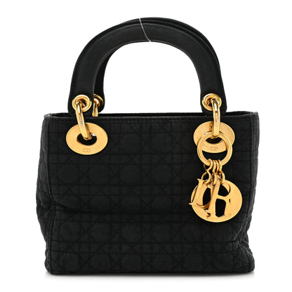 Christian Dior Nylon Cannage Mini Lady Dior Black 1 of 18