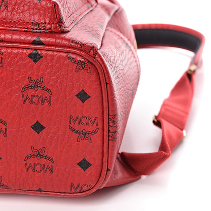 MCM Visetos Small Stark Backpack Red 12 of 13