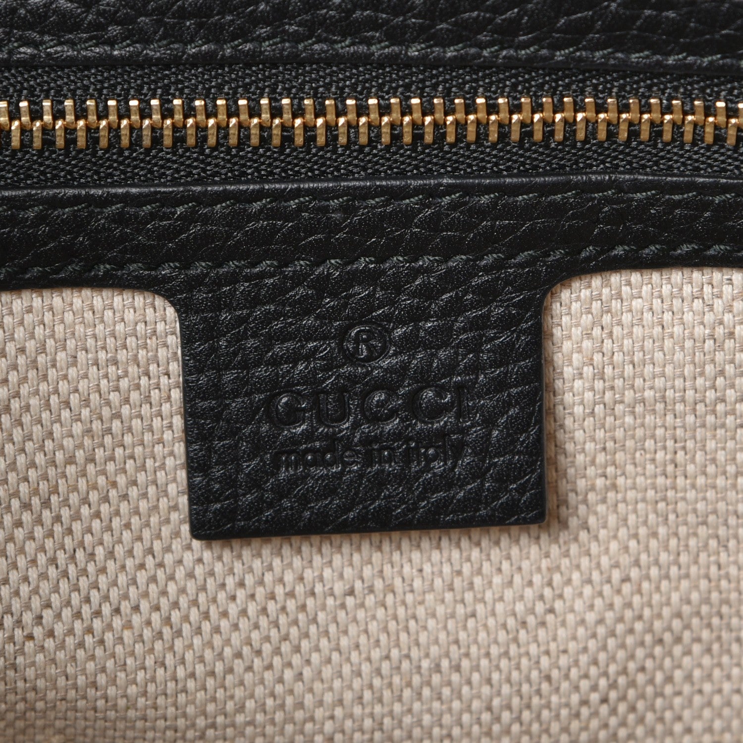 Gucci Pebbled Calfskin Medium Soho Chain Shoulder Bag Black 6 of 7