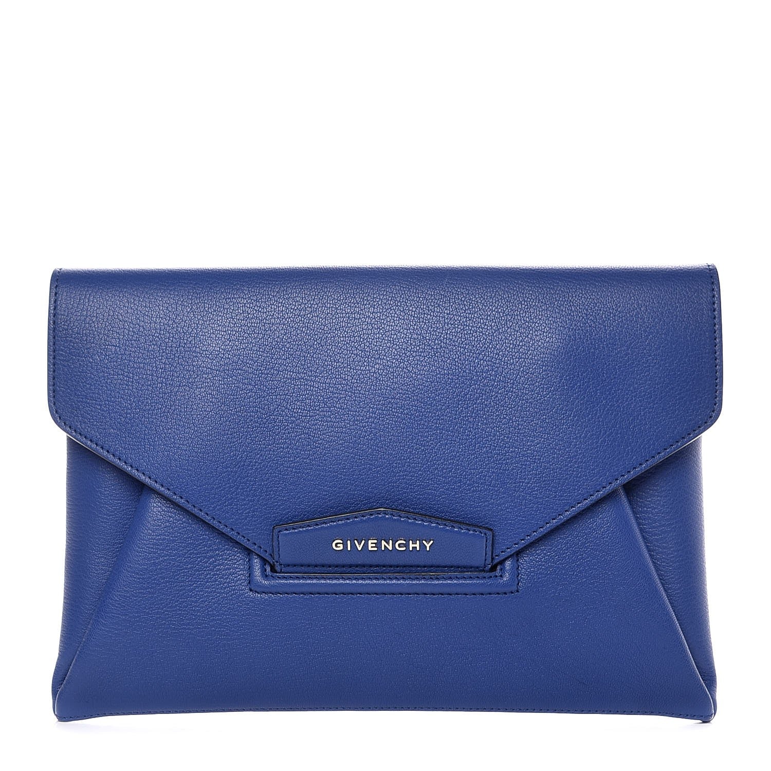 Givenchy Sugar Goatskin Medium Antigona Envelope Clutch Blue 1 of 7