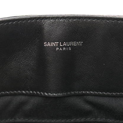 Saint Laurent Calfskin Y Quilted Monogram Large Loulou Shopper Black 7 of 11