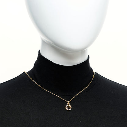 Gucci 18K Yellow Gold Running GG Pendant Necklace 2 of 6