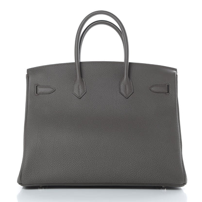 Hermes Togo Birkin 35 Etain 4 of 37