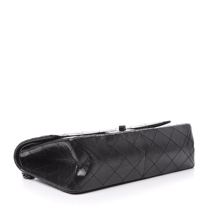 Chanel Glazed Calfskin Quilted 2.55 Reissue 226 Flap So Black 3 of 9