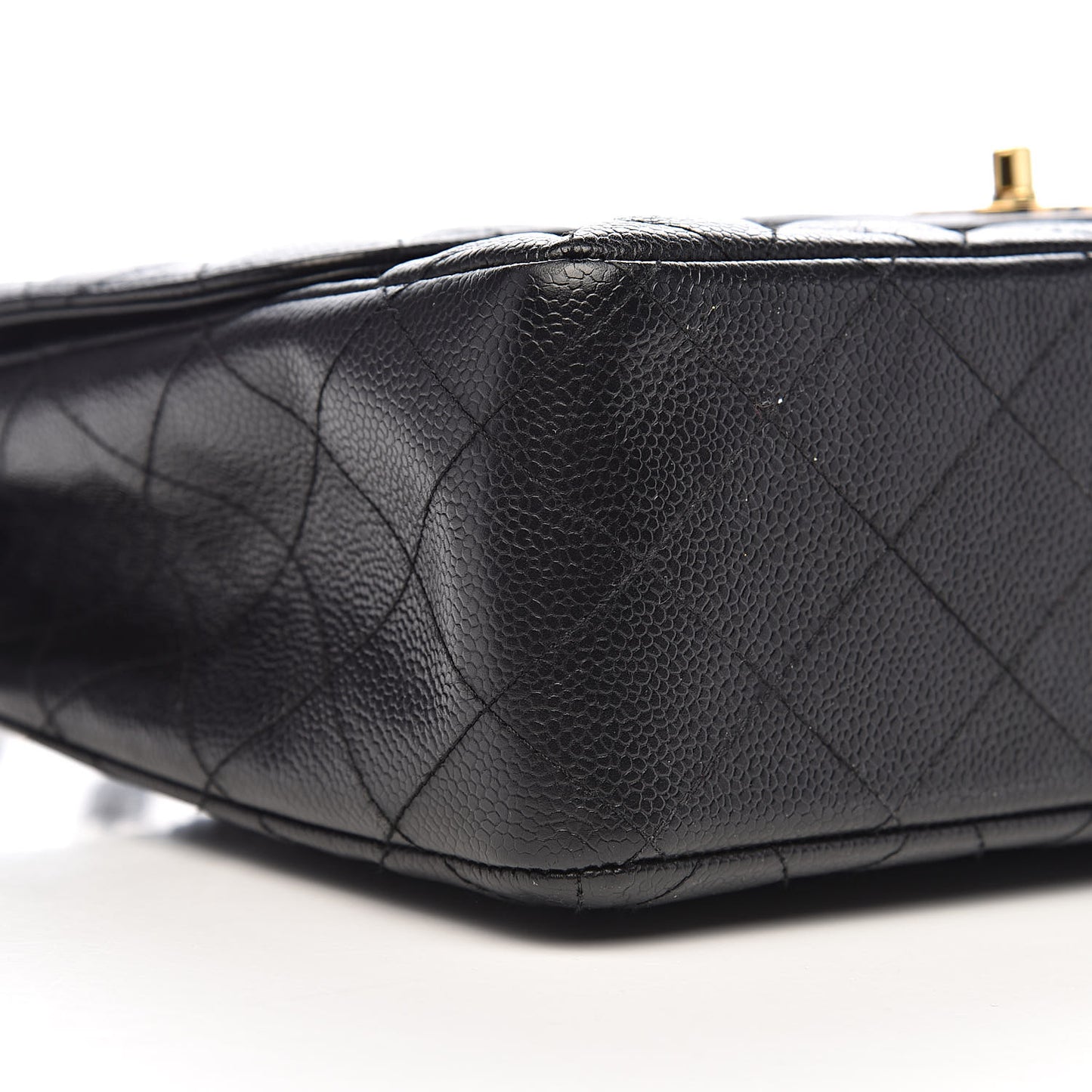 Caviar Quilted Jumbo Single Flap Black