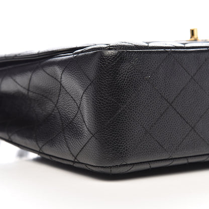 Chanel Caviar Quilted Jumbo Single Flap Black 13 of 18