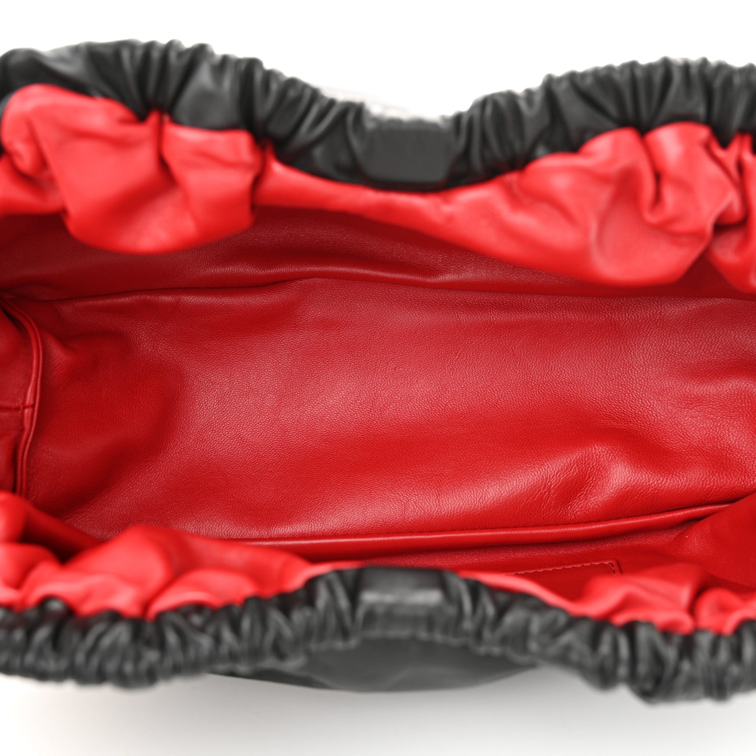 Mansur Gavriel Lambskin Cloud Clutch Black Flamma 5 of 9