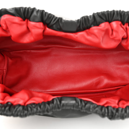 Mansur Gavriel Lambskin Cloud Clutch Black Flamma 5 of 9