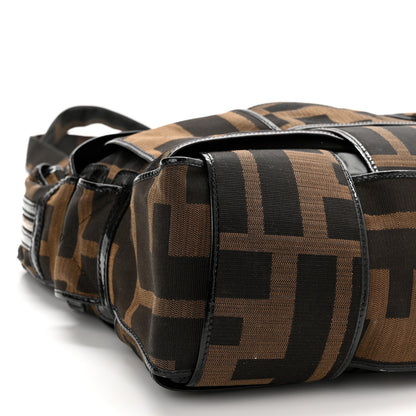 Fendi Patent Zucca Crossword Grande Bag Tobacco 8 of 11