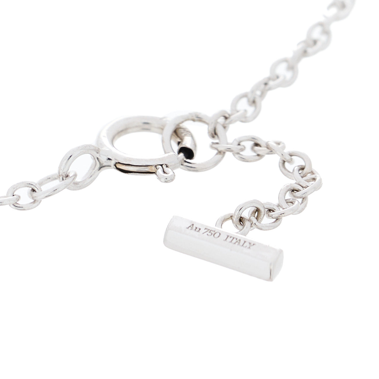 18K White Gold T Smile Bracelet