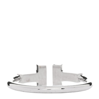 Tiffany 18K White Gold Diamond T Wire Ring 53 6.25 2 of 3