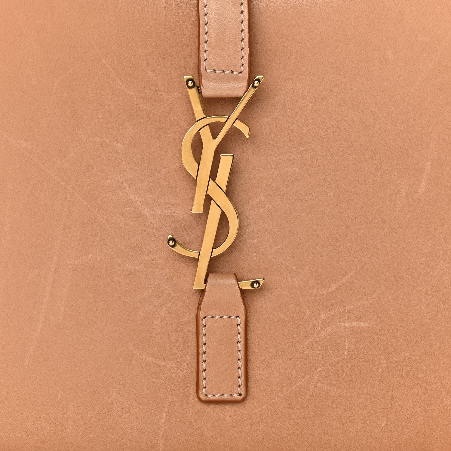 Saint Laurent Smooth Calfskin Le 5 A 7 Hobo Brown 7 of 9
