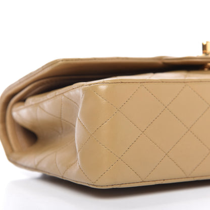 Chanel Lambskin Quilted Medium Double Flap Beige 6 of 12