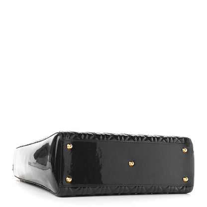 Christian Dior Patent Cannage Large Lady Dior Black 4 of 11