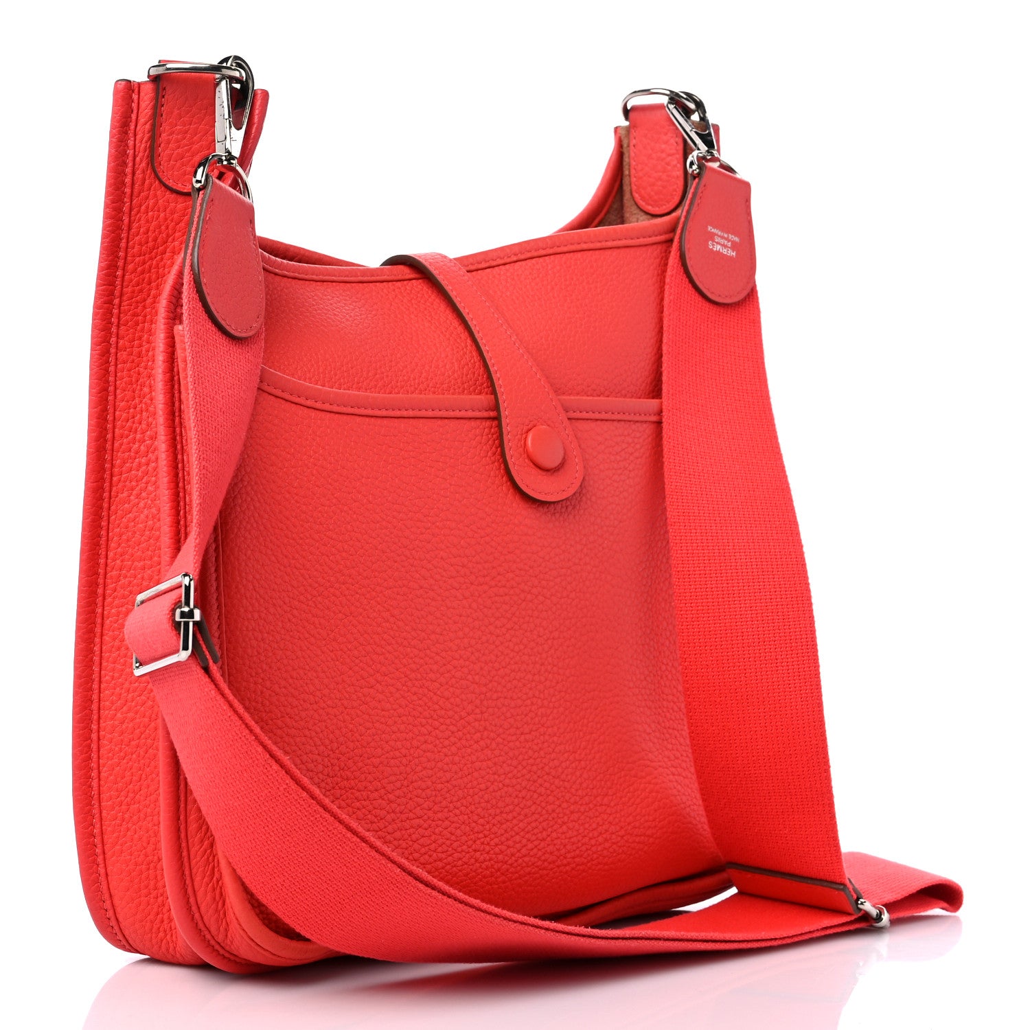 Hermes Taurillon Clemence Evelyne III PM Rouge Pivoine 3 of 13