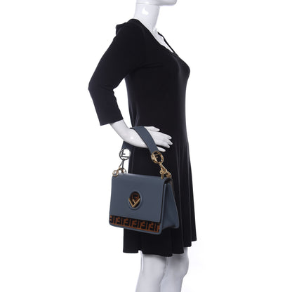 Fendi Vitello Century Velvet F is Fendi FF Kan I Shoulder Bag Tobacco Tempesta 2 of 9